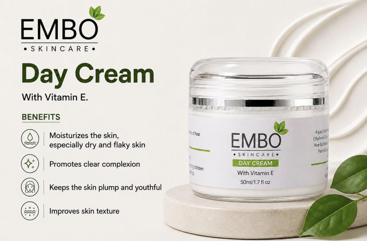 EMBO Day Cream 50ml with original EMBO packaging