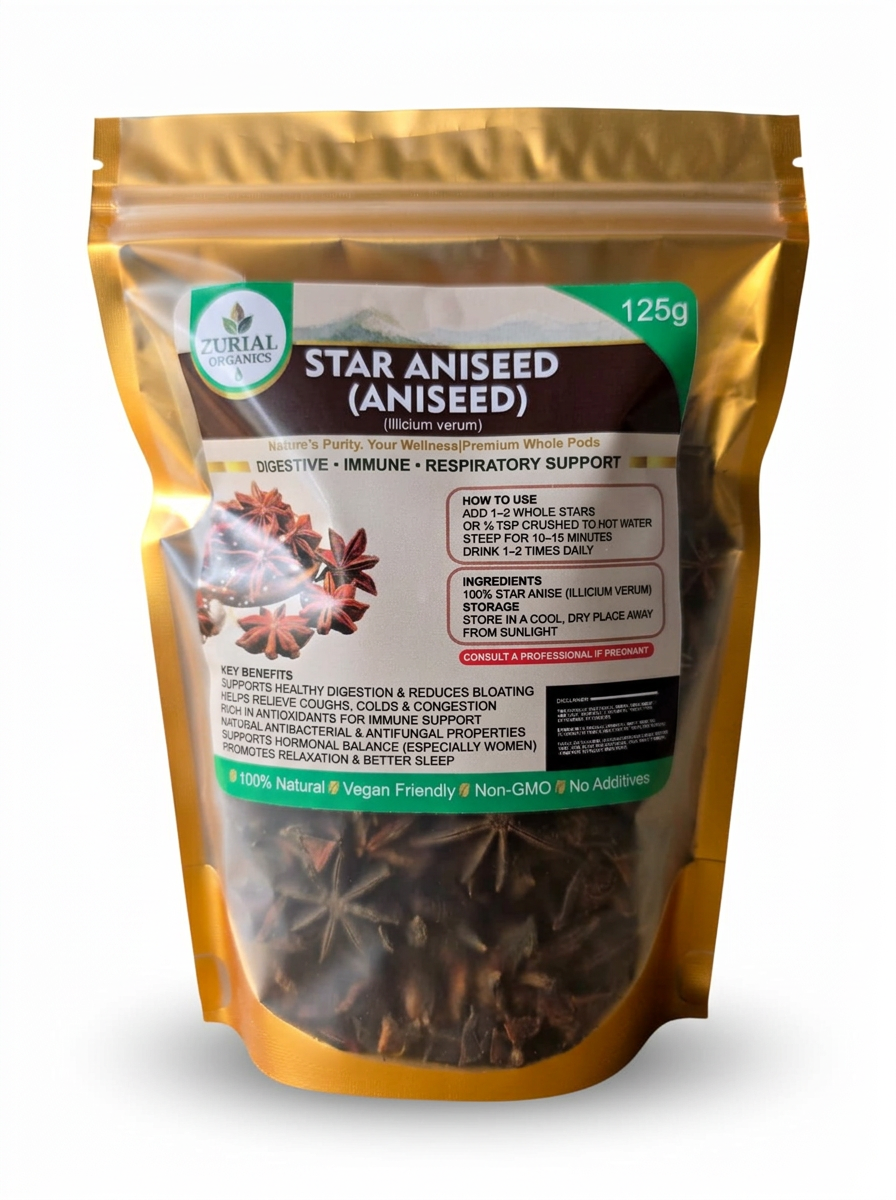 Star Aniseed resealable pouch with product label